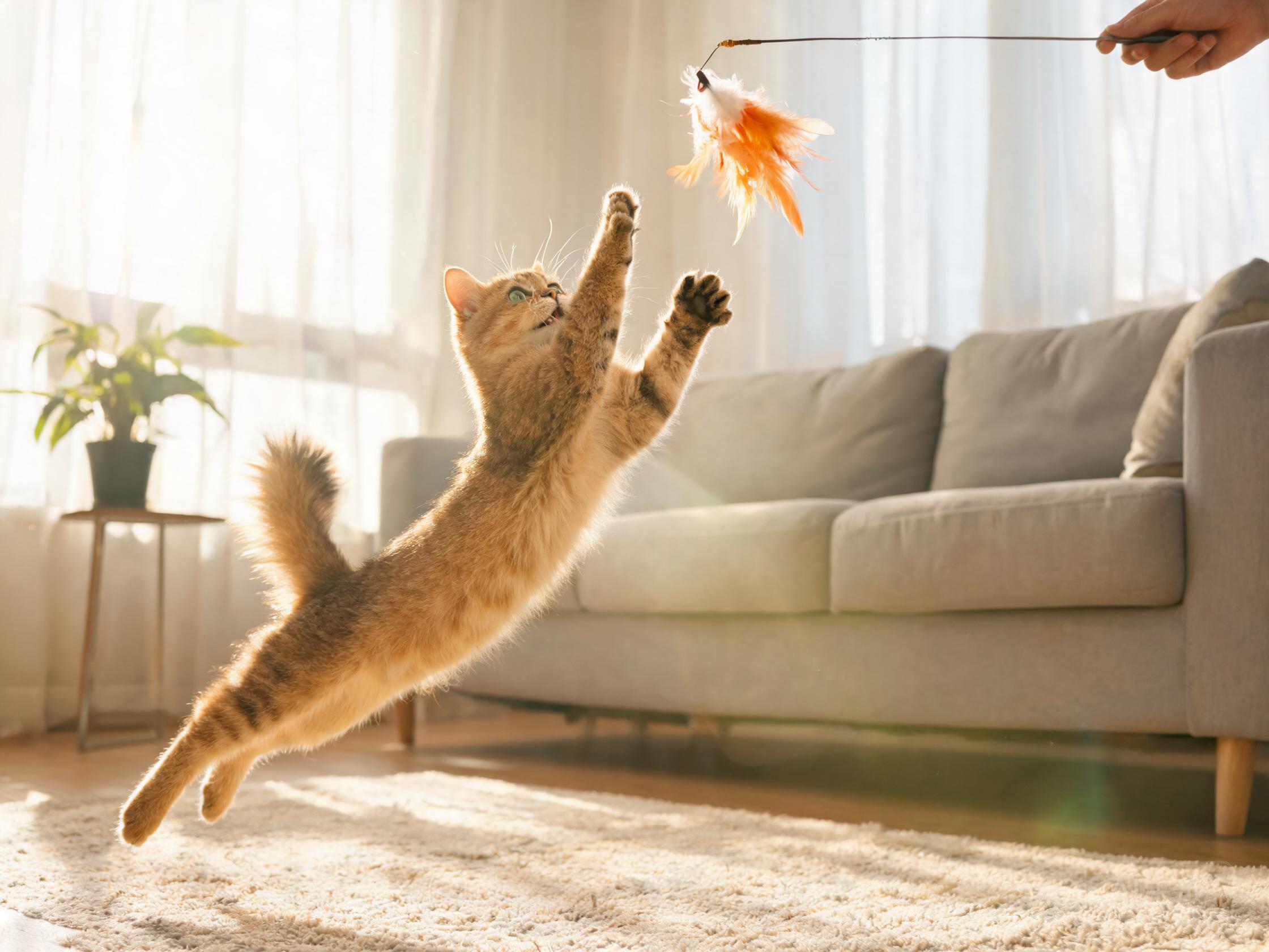 猫咪运动玩耍